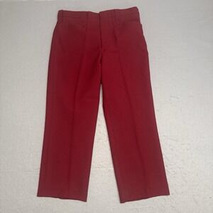 Vintage 70s Red Mesquite Niver Western Wear Pants Pearl Snap Retro 34 Men
